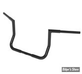 GUIDON 32mm SUR RISERS 25.40MM - HAUTEUR : 35.50 CM / 14" - MAGNUM - CRUSADER SQUARE TOP HANDLEBAR - 32MM / 1 1/4" - NOIR BRILLANT - 4HB-0814