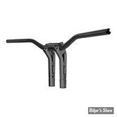 GUIDON PERFORMANCE MACHINE - PHATBAR - 1-1/4" PHATBAR & RISER KIT - HAUTEUR : 12" - CABLAGE INTERNE - NOIR / BLACK OPS - 0208-2195M-SMB