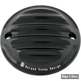 CACHE ALLUMAGE - BIG TWIN 70/99 ET SPORTSTER 04UP - ROLAND SANDS DESIGN - NOSTALGIA - NOIR ANODISE - 0177-2012-B    
