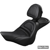 SELLE SADDLEMEN - SOFTAIL FXSB 13/17 - EXPLORER SEAT - NOIR - AVEC DOSSIER