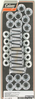 ECLATE O - PIECE N° 05 - KIT VISSERIE DE SABRES ET DE GB AR - SOFTAIL FLST 04/17 / FXST 03/17 - CHROME TAPERED ALLEN - COLONY - 2497-38 - (NEUF: NI REPRIS, NI ECHANGEE)