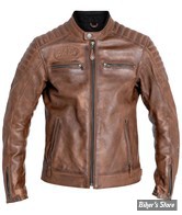  - BLOUSON EN CUIR - JOHN DOE - DEXTER - MARRON - CE CERTIFIED / AAA - TAILLE: XXL