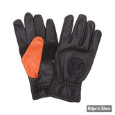 GANTS - LOSER MACHINE COMPANY - DEATH GRIP - NOIR / ORANGE - TAILLE L