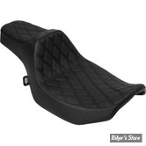 SELLE DRAG SPECIALTIES - Performance Predator III Extended Reach - TOURING 2023UP - FINITION : DOUBLE DIAMOND NOIR  / COUTURES : NOIR - 4706