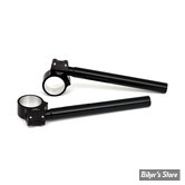 GUIDON BRACELETS - TUBES 41MM - TRW - CLIP-ON HANDLEBAR SET - NOIR ANODISÉ