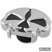 - BOUCHON 96UP / SOFTAIL M8 - SPLIT SKULL GAS CAPS - NON VENTILE - CHROME