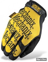 GANTS - MECHANIX - THE ORIGINAL - COULEUR : JAUNE / NOIR - TAILLE L - HOMOLOGUE MECANIQUE ( HORS UTILISATION ROUTIERE DE LA MOTO)