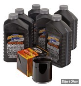 KIT HUILE SYNTHETIQUE - HUILE SPECTRO PLATINIUM 3 EN 1 FULL SYNTHETIQUE - TWINCAM 99/17 - Huile Spectro Platinum "3 en 1" synthétique full pour moteur, primaire et boite - FILTRE A HUILE : NOIR