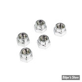 1/2-13 - ECROU FLEXLOCK AUTOBLOQUANT - CHROME - LES 5 PIECES