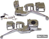 ECLATE L - PIECE N° 01 - COMMANDES DE GUIDON LOW PROFIL - SIMPLE DISQUE - 96/11 - MID USA - 9/16" - CHROME AVEC INTERRUPTEUR CHROME