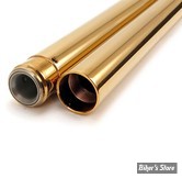 ECLATE N - PIECE N° 21 - TUBES DE FOURCHES 39MM XL88/06 ET FXR 87/94 - 26 1/4 - CUSTOM CYCLE ENGINEERING - TNC GOLD