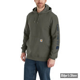 - SWEAT SHIRT A CAPUCHE - CARHARTT - SLEEVE - COULEUR : OLIVE 