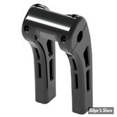 POUR GUIDON DE Ø 25,40 MM - MAGNUM STERLING CHROMITE - SOFTAIL M8 18UP - Ghost Risers - HAUTEUR : 20.30 CM / 8" - STANDARD CLAMP - ANODISE NOIR - 4R-0208