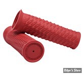 POIGNEES - THRASHIN  - TSC Bolt Grips - CAOUTCHOUC - ROUGE - TSC-2708-2