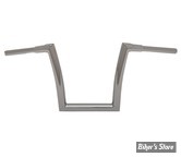 38MM INTÉGRAL - 1 1/2" - GUIDON TODDS CYCLE - 99UP - Strip Bar - HAUTEUR : 30.50 CM / 12" - CHROME