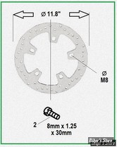  ECLATE DF - PIECE N° 00 - DISQUE DE FREIN  ET FIXATION - OEM 41500017 - TOURING 2014UP