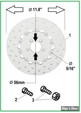  ECLATE DF - PIECE N° 00 - DISQUE DE FREIN  ET FIXATION - OEM 42040-06 - DYNA 06UP