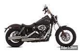 SILENCIEUX FALCON CUSTOM PARTS - SOFTAIL FXBB, FLSL, FXLR, FLFB, FLFBS, FXBR, FXBRS 18/20 - DOUBLE GROOVE - SILVER