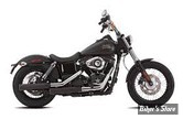 SILENCIEUX FALCON CUSTOM PARTS - SOFTAIL FXBB, FLSL, FXLR, FLFB, FLFBS, FXBR, FXBRS 18/20 - DOUBLE GROOVE - NOIR MAT