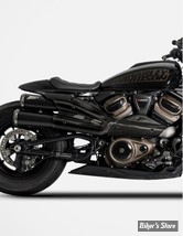 ECHAPPEMENT - Sportster S 1250 - 2 EN 1 - ZARD - SPORTSTER S RH1250 21 UP - TOP GUN EXHAUST SYSTEM - HOMOLOGUE - NOIR MAT