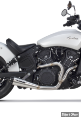 - ECHAPPEMENT -  TWO BROTHERS RACING - INDIAN SCOUT 15UP - COMP-S 2-EN-1 - INOX / FINITION : BRUTE / EMBOUT - CARBONE - 005-4610199