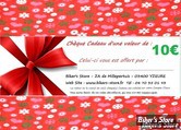                                                           CHÈQUE CADEAU D'UNE VALEUR DE 10 € (CUMULABLE)