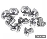 VIS TETE BOMBEE 5/16-24 X 10.00MM / 3/8" - ALLEN - CHROME - LE PAQUET DE 10 PIECES