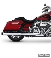 SILENCIEUX - RINEHART RACING - TOURING 17UP - MUFFLER SLIP-ON 4" - CHROME / EMBOUT : NOIR STANDARD - 500-0106