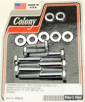 DOC D / N° 03 - Kit de visserie de carter superieur - Rotary BT 79/85 - 2881W / 2872W - HEXAGO / CHROME - 9656-8