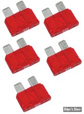 FUSIBLE 10A - FUSIBLE ATC - 19MM - 10A - NAMZ - Rouge - OEM 72340-94 - LES 5 PIECES