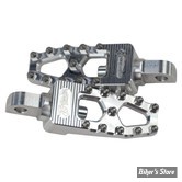 - REPOSES PIEDS  - TC BROS - PRO SERIES MX LITE FOOT PEGS - FINITION : ARGENT - 102-0108
