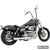 ECHAPPEMENT BASSANI - ROAD RAGE 2EN1 MEGA POWER - DYNA 91/17 - CHROME AVEC EMBOUT FLUTED CONTRAST CUT