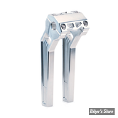 RISERS LA CHOPPERS - PERFORMANCE RISERS - 1" - PULLBACK - HAUTEUR  : 25CM / 10" - ALUMINIUM BRUT - LA-7471-10R