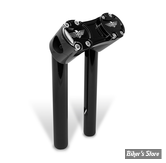 RISERS - HEINZ BIKES - CLUBSTYLE - POUR GUIDON DE 1 1/4" - PULLBACK - HAUTEUR : 20.50 cm / 8" - CORPS : NOIR / PONTET : NOIR - HB-RPB-8-BB