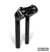 RISERS - HEINZ BIKES - CLUBSTYLE - POUR GUIDON DE 1 1/4" - PULLBACK - HAUTEUR : 25.50 cm / 10" - CORPS : NOIR / PONTET : NOIR - HB-RPB-10-BB