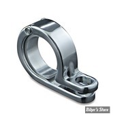 AV / KIT DE DEPLACEMENT DE CLIGNOTANTS AVANT - POUR TUBES DE 22 à 25.40MM - KURYAKYN - P-CLAMP - CHROME - 4018