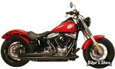 ECHAPPEMENT RUSH - FULL SYSTEM - CROSSOVER - SOFTAIL 86/17 - STRAIGHT TIP - NOIR