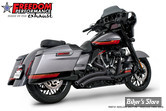 - ECHAPPEMENT FREEDOM PERFORMANCE - SHARP CURVE RADIUS II - 2 EN 2 - TOURING 95/16 - NOIR - EMBOUT DROIT : NOIR SCULPTE  - HD01233