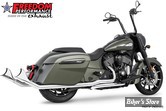 ECHAPPEMENT - FREEDOM PERFORMANCE - INDIAN CLASSIC / CHOLO SHARKTAIL COMPLETE SYSTEM - STD - UPSWEPT - CHROME - IN00105