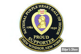 ECUSSON/PATCH - V-TWIN - PURPLE HEART - TAILLE : 5" X 4" 1/2 ( 12.70 CM X 11.40 CM ) - LA PIECE