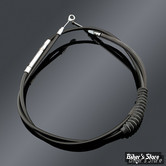 CABLE D'EMBRAYAGE POUR BIGTWIN 87/06 - LONGUEUR : 162.00 CM - OEM 00000-00 - BARNETT - 61 3/4 + 2 - NOIR - 101-30-10010-02