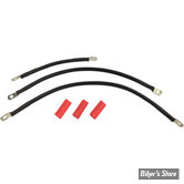 KIT CABLES DE BATTERIE - SOFTAIL 84/88 - OEM 00000-00 - DRAG SPECIALTIES - E25-0091B-T4