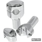 RISERS LA CHOPPERS - SMOOTH - HAUTEUR - 76MM / 3" - DROIT - CHROME