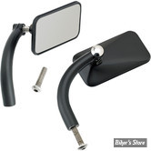 RETROS RECTANGLE - BILTWELL - UTILITY PERCH MOUNT MIRRORS - FINITION : NOIR / CÔTÉ : GAUCHE OU DROIT - LA PAIRE