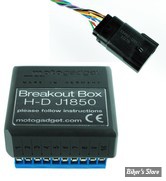 - COMPTEUR NUMERIQUE MOTOSCOPE PRO - MOTOGADGET : BOITIER BREAKOUT BOX J1850 XL - SPORTSTER 04/13 MOLEX - 1003115