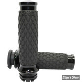 POIGNEES AVON -  DIAMOND CUSTOM CONTOUR AIR SS - NOIR / EMBOUT : DOMED / NOIR - DIA-65-ANO