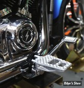 REPOSES PIEDS AVANT - SOFTAIL 2018UP  - THRASHIN SUPPLY COMPAGNY - P-54 EXTRA GRIP FOOTPEGS - 2.25" - ALU BRUT
