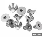 VIS TETE FRAISEE 1/4-20 X 10.00MM / 3/8" - ALLEN - CHROME - LE PAQUET DE 10 PIECES