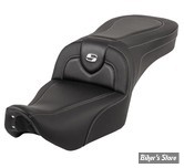 SELLE DUO - NIGHTSTER RH975 / RH975 S  22UP - SADDELEMEN - RoadSofa Seat - CARBON FIBER - NOIR / COUTURES : NOIR - 822-11-185