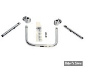 GUIDON - INDIAN SCOUT - KLOCK WERKS - 1" KLIPHANGER BARS FOR INDIAN SCOUT - HAUTEUR : 12.50 CM / 5" - CHROME - KW05-01-0347